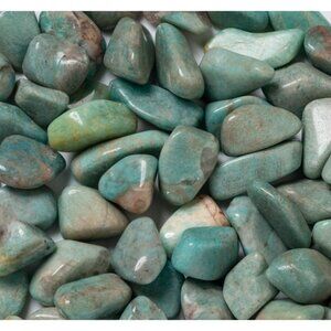 50g Tumbled Blue Green Amazonite Gemstone Crystals 5-15 Stones Gem Rock Specimen
